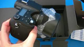 Sony RX10 IV DSCRX10M4 unboxing  no audio commentary [upl. by Adnesor]