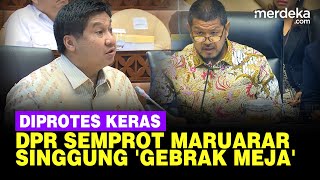 DPR Semprot Menteri Maruarar Protes Keras Aksi Viral Gebrak Meja di Rapat Kementerian [upl. by Elaen]