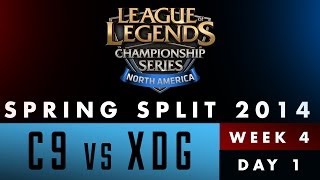 LCS NA Spring Split 2014  Cloud 9 vs XDG  Week 4 Day 1 [upl. by Parrie]