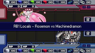 Rosemon vs Machinedramon  RB1 Locals 101923 [upl. by Eibloc]