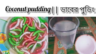 ডাবের পুডিং  Daber Pudding Bangali Recipe  Coconut Pudding [upl. by Alyk]