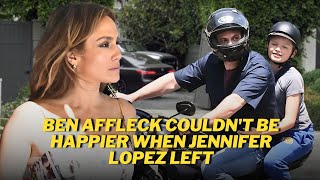 Ben Affleck and Samuel rode a motorbike while JLo was on holiday in Italy in the midst of a divorce [upl. by Thorman]