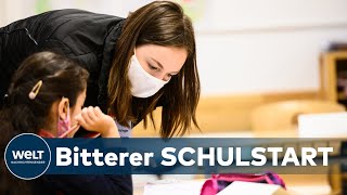 CORONAPANDEMIE Schulen starten mit verschärften Regeln nach den Herbstferien [upl. by Annaoj612]