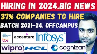 🔴Big News  HIRING in 2024 OFFCAMPUS  Top MNCs to Hire Candidates [upl. by Attezi]