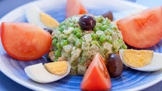 How to make a Russian Salad Recipe  Macédoine Salad [upl. by Emia]