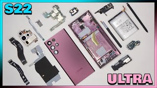 Samsung Galaxy S22 Ultra Disassembly Teardown Repair Video Review [upl. by Neenwahs]