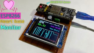 DIY MAX30102 Heart Health Monitor Using ESP8266 [upl. by Benjamin]