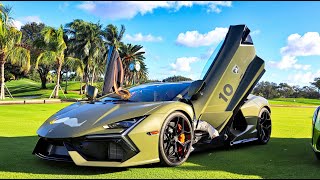 SUPERCARS ARRIVING  Lamborghini Revuelto Countach LPI 8004 McLaren 720S  Supercar Brunch 2024 [upl. by Tannenbaum165]