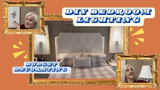 DIY BEDROOM LIGHTING BEDROOM WALL SCONCES FROM PINTEREST INSPIRATION TO REALITY BUDGET DECORATING [upl. by Jezrdna]