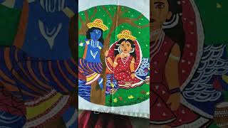 🥰🥰Fabric painting RADHA KRISHNA 🥰🥰 [upl. by Mavilia]