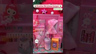 Creative Christmas hamper christmas hamper diy gifthamper forkids unboxing christmaspresent [upl. by Garner]