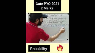 Gate PYQ 2021  2 Marks  Probability trending maths [upl. by Paulsen]