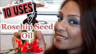 10 Beauty Uses for Rosehip Seed Oil │AntiAging Botox Effect Lift amp Tighten Skin Erase Scars [upl. by Hgielra274]