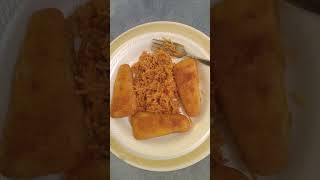 How To Cook Crisp Battered Alaskan Pollock Patties and Spicy Spanish Rice [upl. by Kentiga]