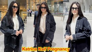 Pregnant Katrina Kaif Looks Adorable in Baby Bump as She Arrived at the Airport [upl. by Ahseyt]