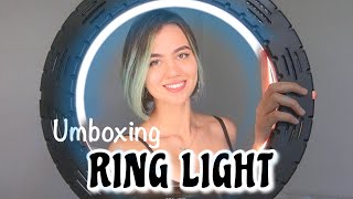 RING LIGHT 18quot DA SHOPEE UNBOXING ONDE COMPREI PREÇO TAMANHO MONTAGEM [upl. by Ahasuerus]