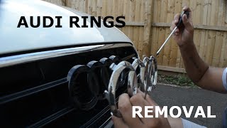 Audi Front Rings How To Remove Without Removing Bumper [upl. by Phira]