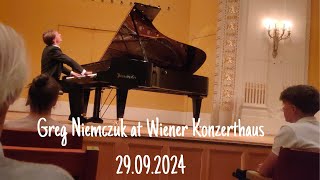 Greg Niemczuk in Wiener Konzerthaus  Highlights from debut performance  29092024 [upl. by Legnaleugim]