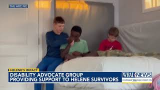 Disability advocate group providing support to Helene survivors [upl. by Leiso676]