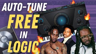 How To Get AutoTune Effect FREE Logic Pro X  Pitch Correction Travis Scott Roddy Rich Tutorial [upl. by Soilisav679]