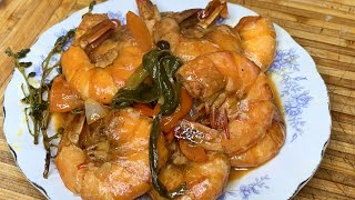 Shrimp recipe  how to make  deliciously prepared in coconut milk Jamaican Rundung amazing recipe [upl. by Rosenberger]