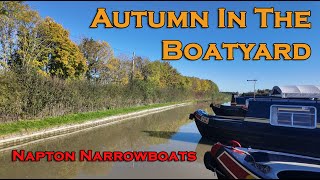 Napton Narrowboats Boatyard In Autumn [upl. by Nahgaem]