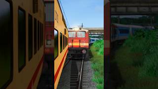 TWO TRAINS ON SAME TRACK TRAIN DERAILMENT RAILROAD TRACKS 😱train [upl. by Assirual]