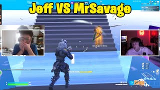 Asian Jeff VS MrSavage 1v1 TOXIC Buildfights [upl. by Nylanej]