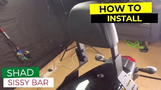 How to Install the Shad Sissy Bar on a Kawasaki Vulcan S [upl. by Ernaldus]