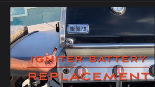 WEBER GRILL ELECTRIC IGNITER BATTERY REPLACEMENT CONCEPT IS THE SAME FOR MOST BRANDS OF GRILLSBBQS [upl. by Haceber]