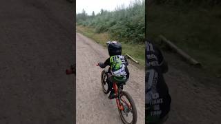 Tiny Mondraker E Bike  5 Year Old  20 Mile MTB Ride shortswithmotso [upl. by Issirk]