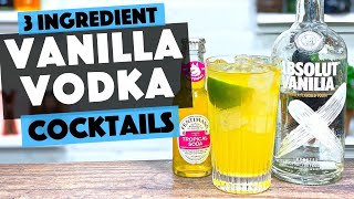 Three Ingredient Cocktails  Vanilla Vodka Made TROPICAL [upl. by Nivra]