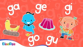 Aprende a leer las SÍLABAS ga ge gi go gu 🧞‍♂️  VOCABULARIO para niños 👦👧  PALABRAS en ESPAÑOL [upl. by Irolam434]