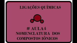 Ligações químicas AULA4  Nomenclatura dos Compostos iônicos [upl. by Reve]