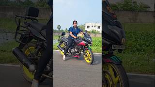 Tohfa Instrumental 🔥 Which One Is Best R15 Or Pulsar 220 ladybiker trending shorts youtube [upl. by Ahtamas235]