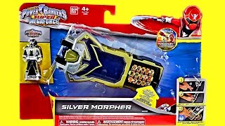 Silver Morpher Review amp Comparison Power Rangers Super Megaforce [upl. by Maure]