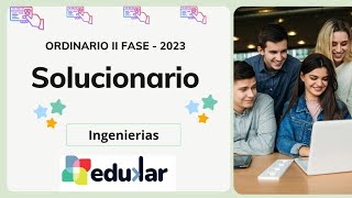 SOLUCIONARIO EXAMEN ORDINARIO UNSA II FASE 2023  INGENIERÍAS [upl. by Nwahsaj436]