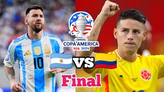 Copa America final Argentina vs Colombia 2024Copa America Final Match 2024Argentina vs Colombia [upl. by Torey]