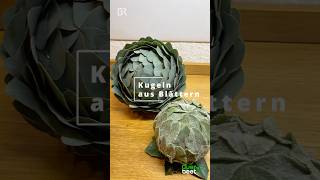 Kugeln aus Blättern garten blätterkugeln blätterbälle dekomitlaub diy howto [upl. by Nyliak]