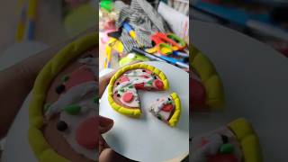 Clay pizza diy for kids how make pizza using clay clayart claycraft pizza viralshort trending [upl. by Leziar715]