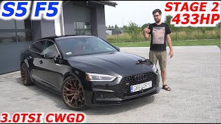 Audi S5 F5 30TFSI 354HP STAGE 2 Mocne Popsy  Twarda odcinka  433HP 650NM [upl. by Aay]