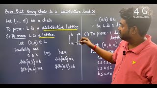 Prove that every chain is a distribution lattice in Tamil Discrete Mathematics in Tamil Unit 5 [upl. by Margherita976]