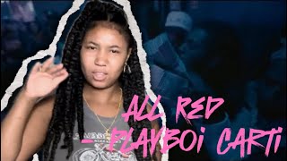 Playboi Carti  ALL RED OfficialVisualizer  Reaction [upl. by Mya807]