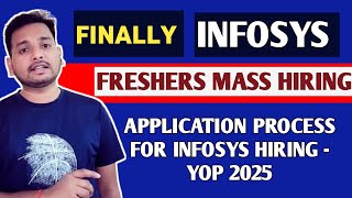 Infosys Freshers Mass Hiring 🔥 Hiring Form Filling  Registration Process  Freshers Job  Test [upl. by Campman]