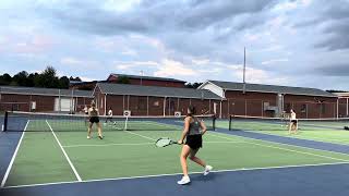 10324 JM amp Joely Exhibition Doubles vs South Iredell 80 W [upl. by Miller]