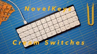 NovelKeys Cream Switches lubed Typing Sounds [upl. by Lipfert]