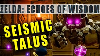 Seismic Talus Boss Fight  The Legend of Zelda Echoes of Wisdom  How to Beat the Suthorn Ruins Boss [upl. by Haden771]