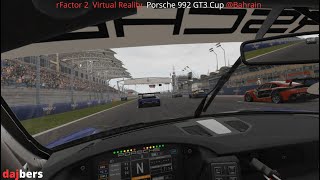 rFactor 2 VR Porsche 992 GT3 Cup Bahrein [upl. by Alimat]