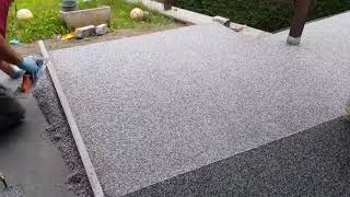 Pebble Floor Stone Pavement Coating Epoxy Resin Supply From Factory [upl. by Gloria]