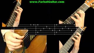 Cavatina  John Williams Stanley Myers  Tab 16 wwwFarhatGuitarcom [upl. by Eniron930]